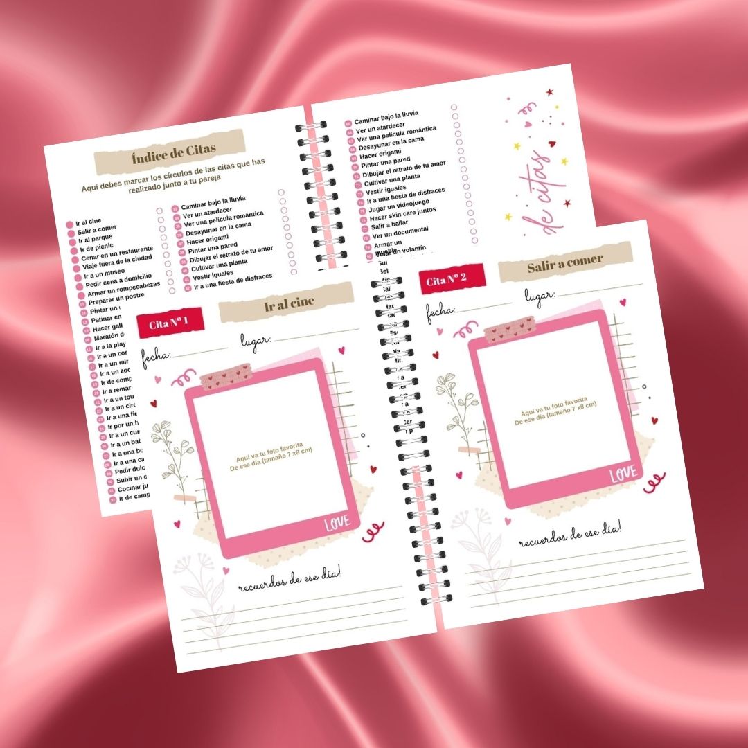 Libro 100 citas Personalizado Pink