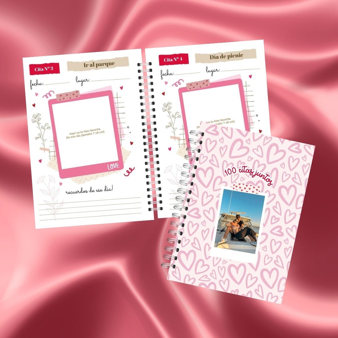 Libro 100 citas Personalizado Pink