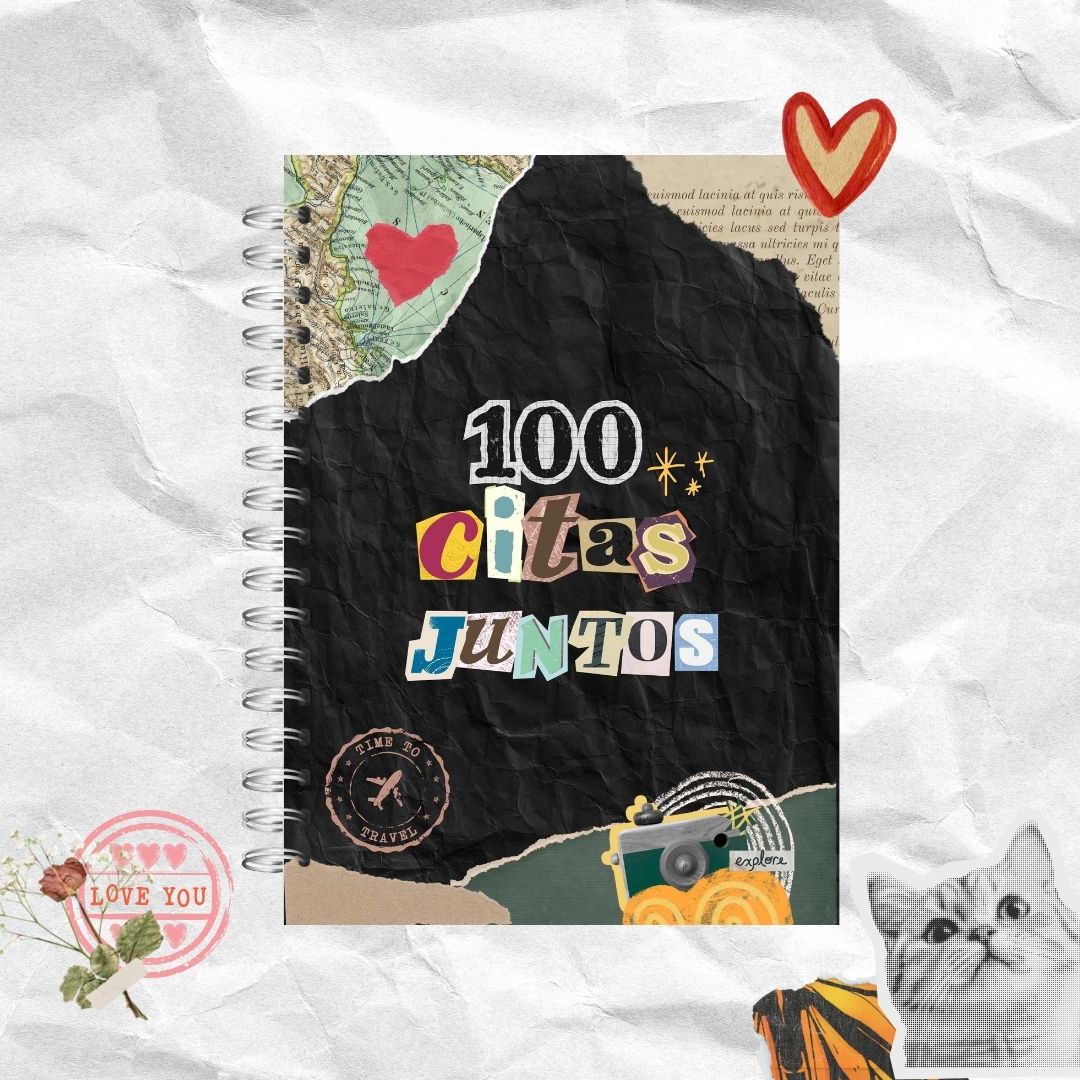 Libro 100 citas juntos negro