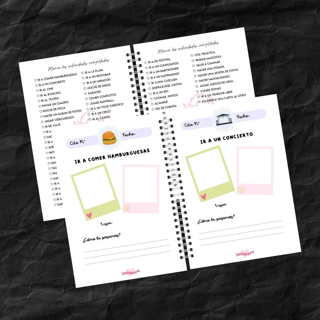 Libro 100 citas juntos blanco