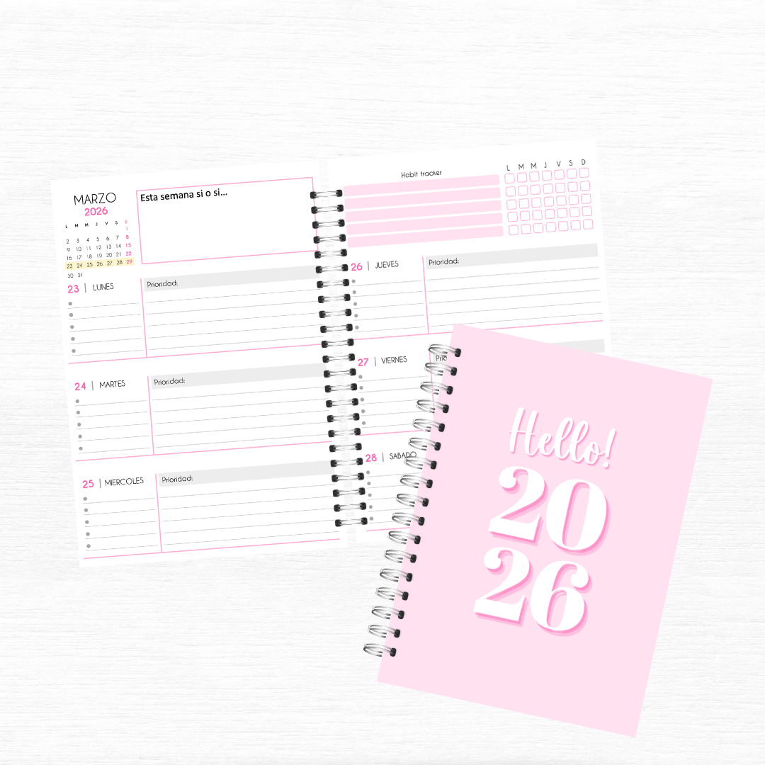 Agenda clásica Roasada con fecha