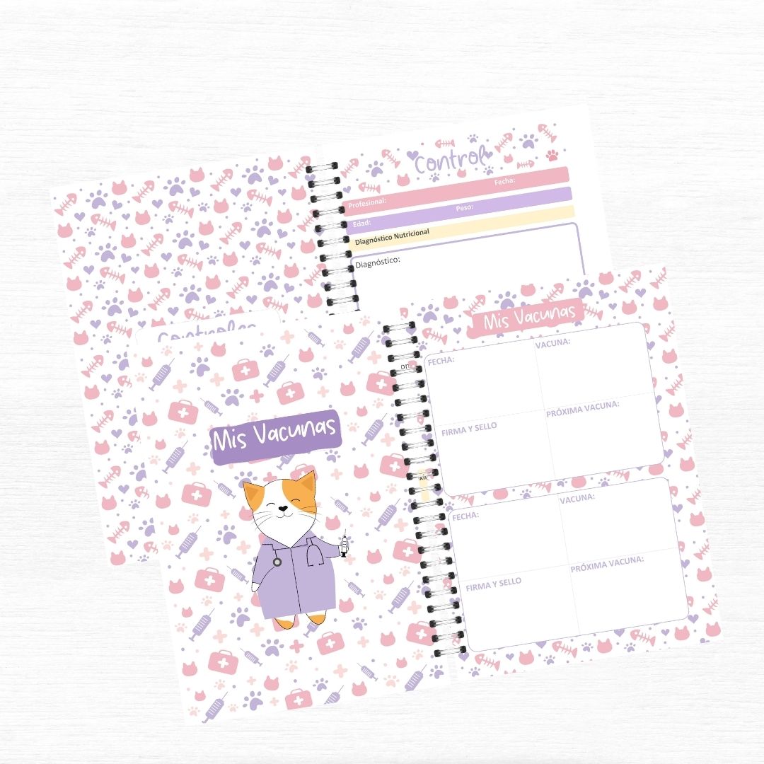 Carnet Veterinario Gatita con foto