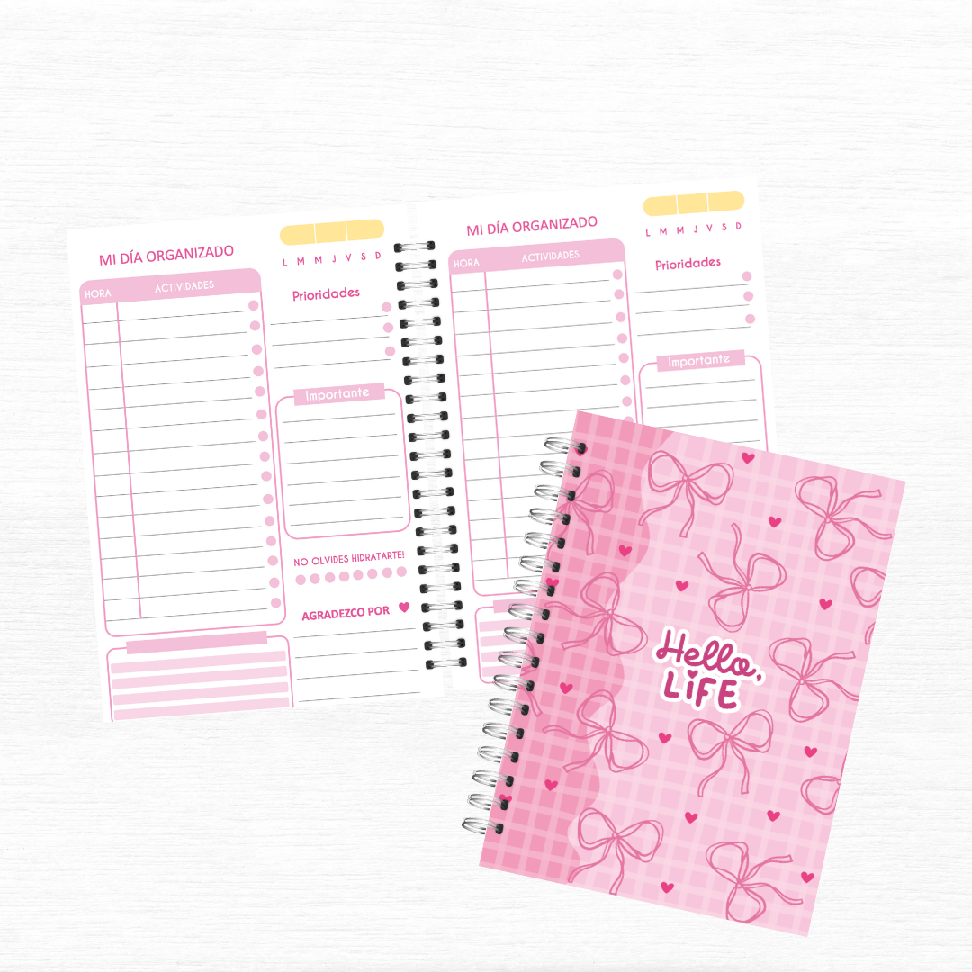 Organizador diario Pink