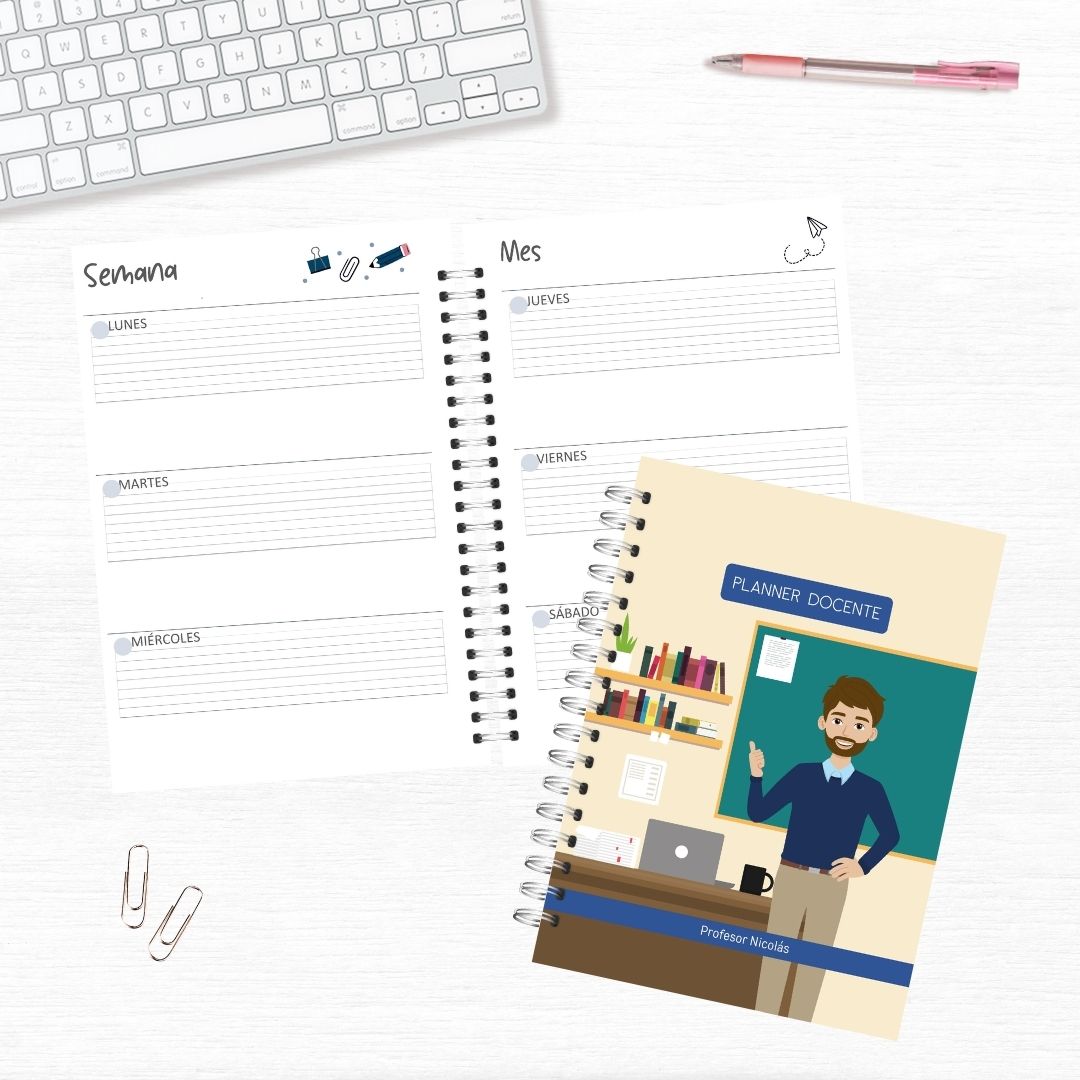 Agenda docente hombre