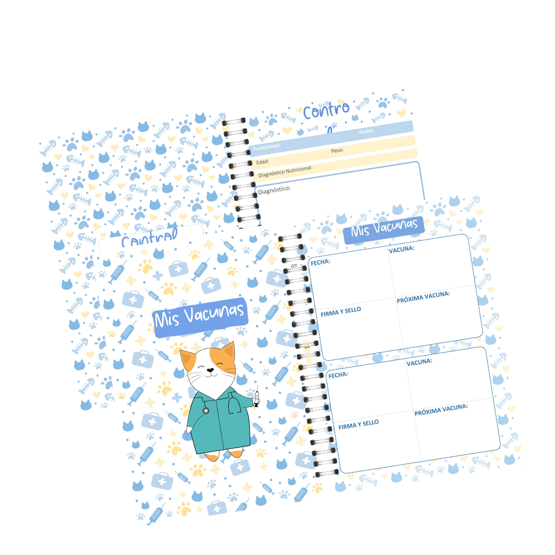 Carnet Veterinario Gatito con foto