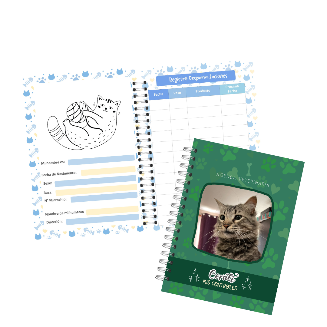 Carnet Veterinario Gatito con foto