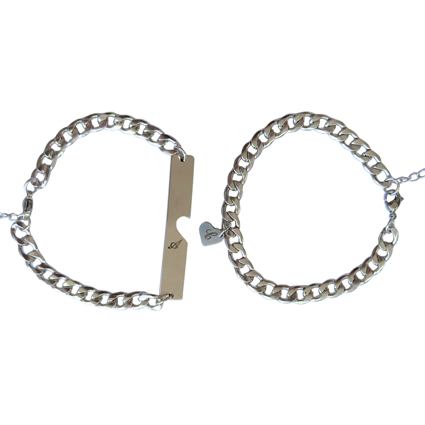 Set pulseras con iniciales