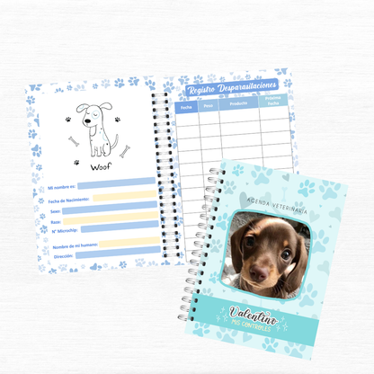 Carnet Veterinario Perrito con foto