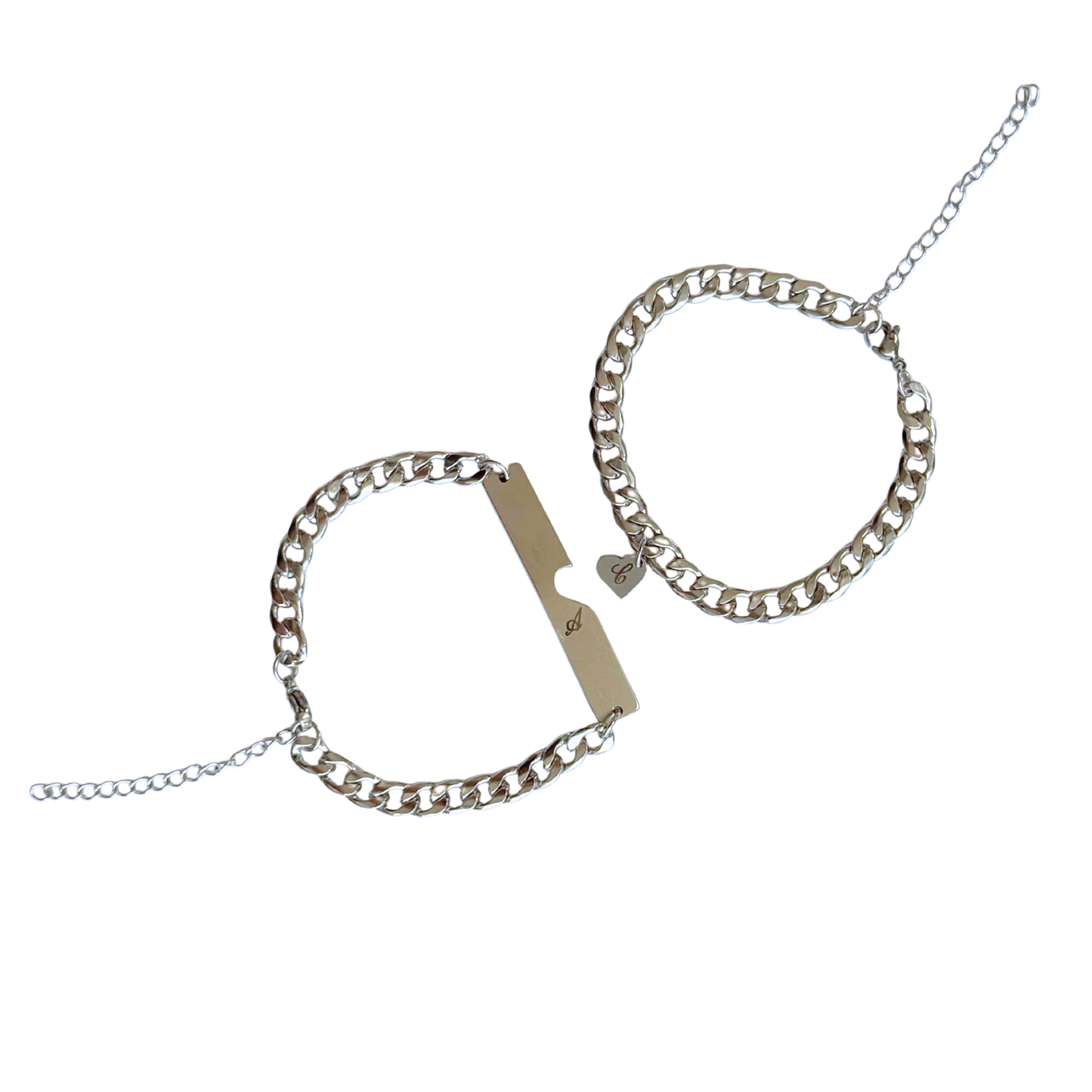 Set pulseras con iniciales