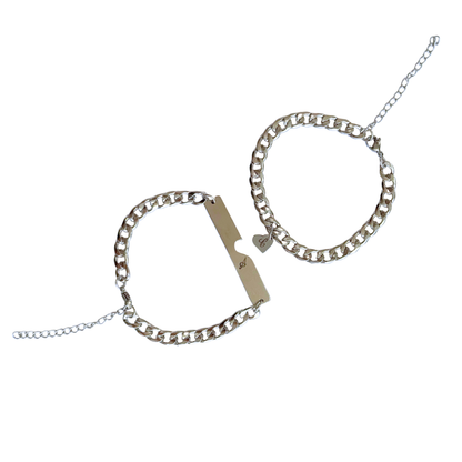 Set pulseras con iniciales