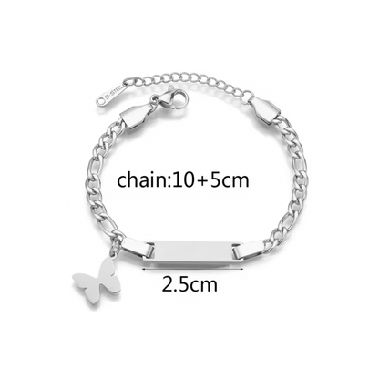 Pulsera Kids Mariposa Plateada | PREVENTA