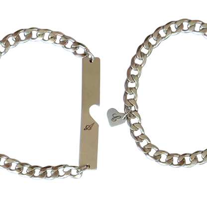 Set pulseras con iniciales