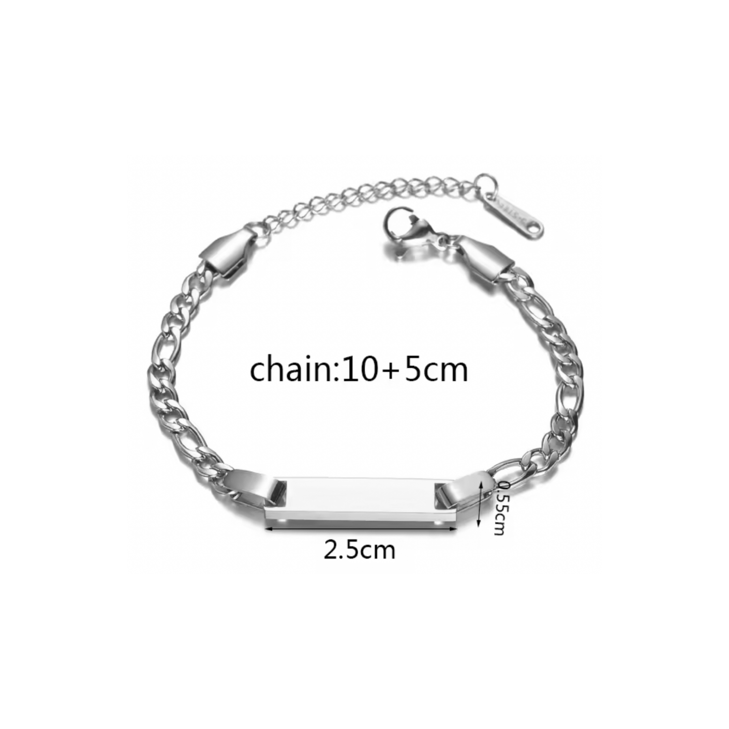 Pulsera Kids Básica Plateada | PREVENTA