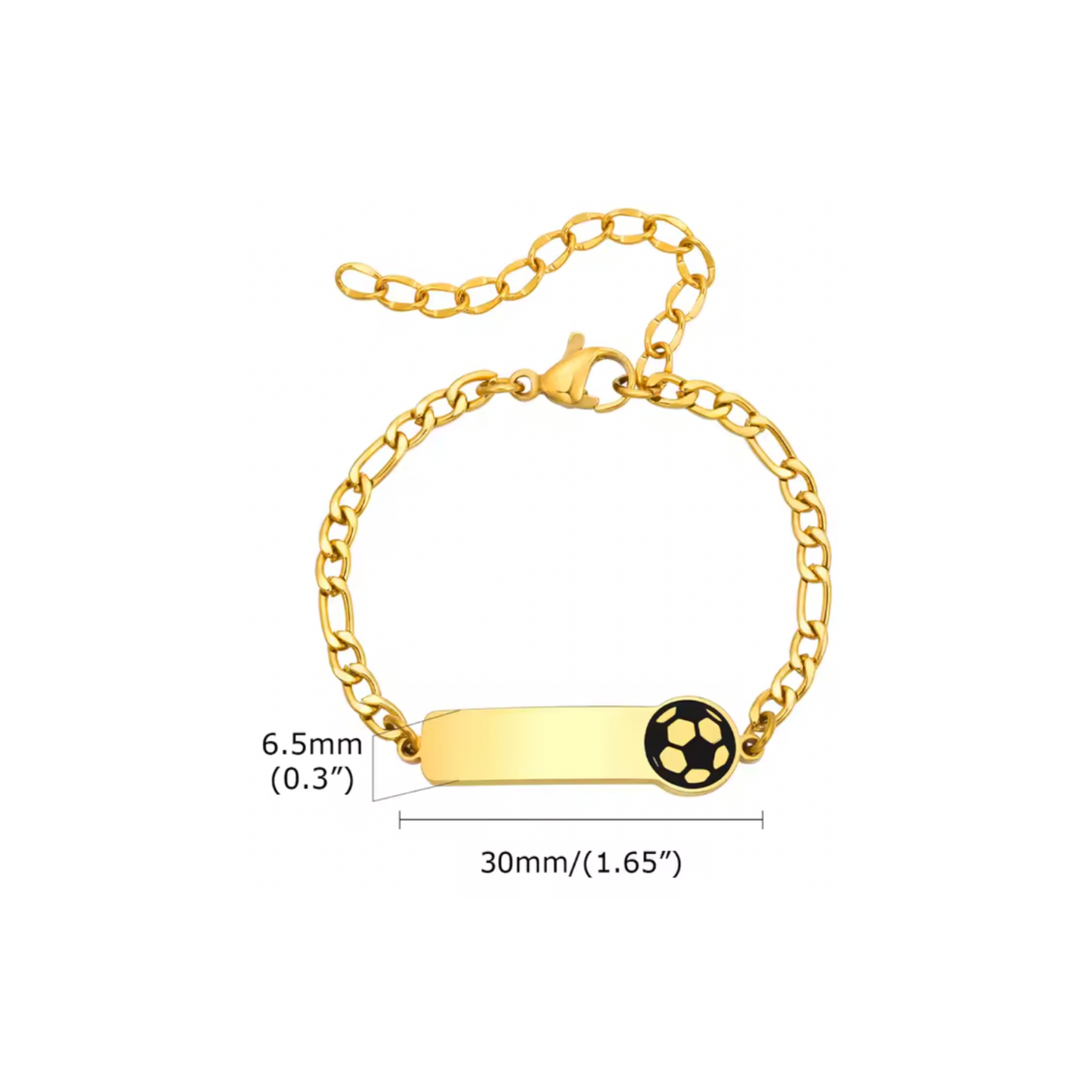 Pulsera Kids Fútbol Gold | PREVENTA