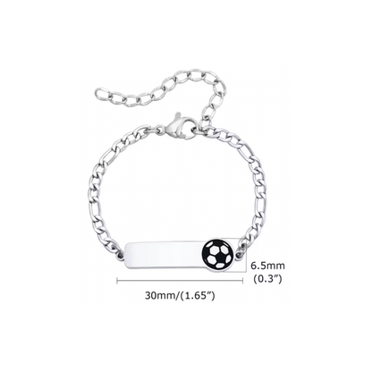 Pulsera Kids Fútbol Silver | PREVENTA