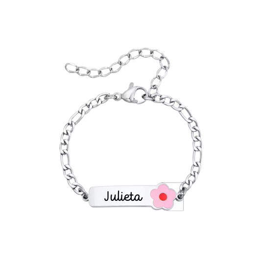 Pulsera Kids Flor Silver | PREVENTA