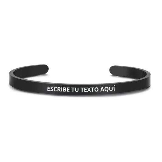 Esclava Negra Personalizada 6mm