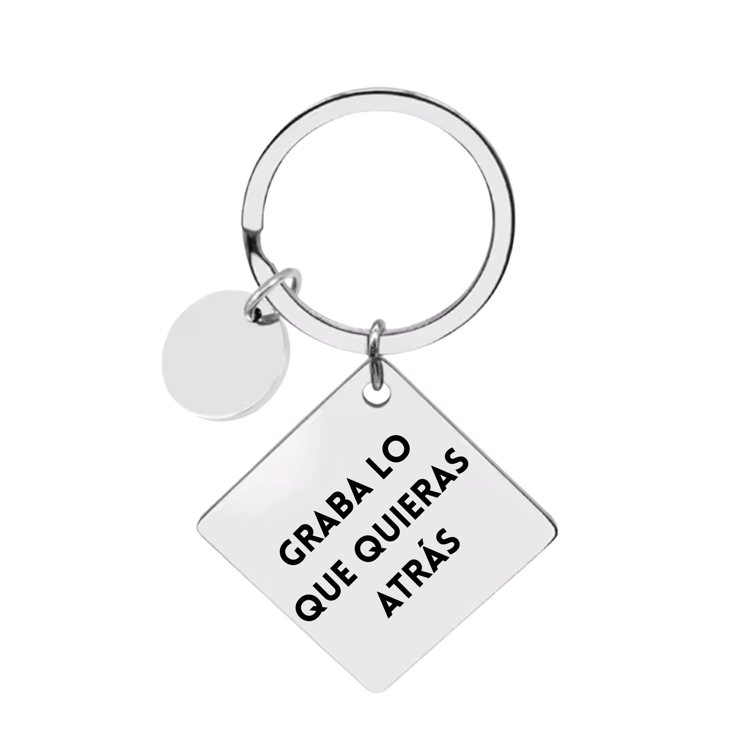 Llavero calendario plateado