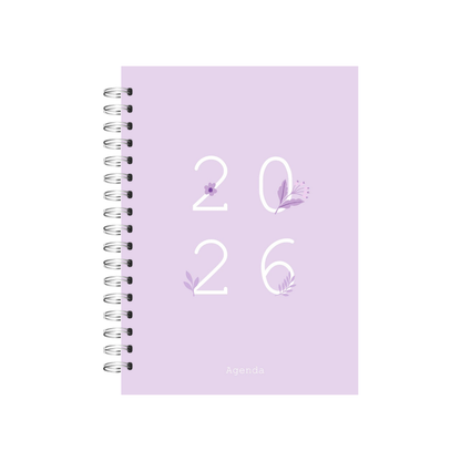 Agenda clásica Lila con fecha