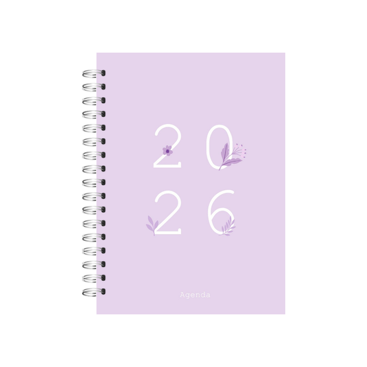 Agenda clásica Lila con fecha