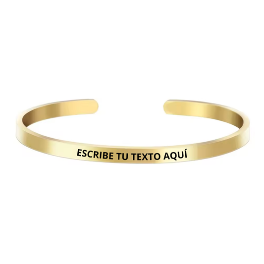Esclava Dorada Personalizada 6mm