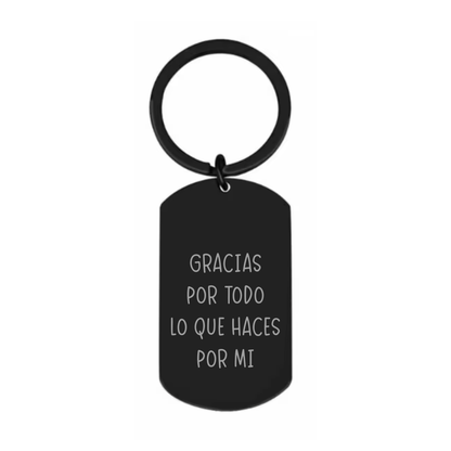 Llavero personalizado negro