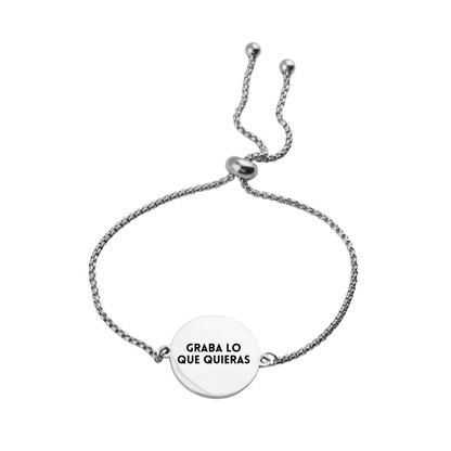 Pulsera grabada silver