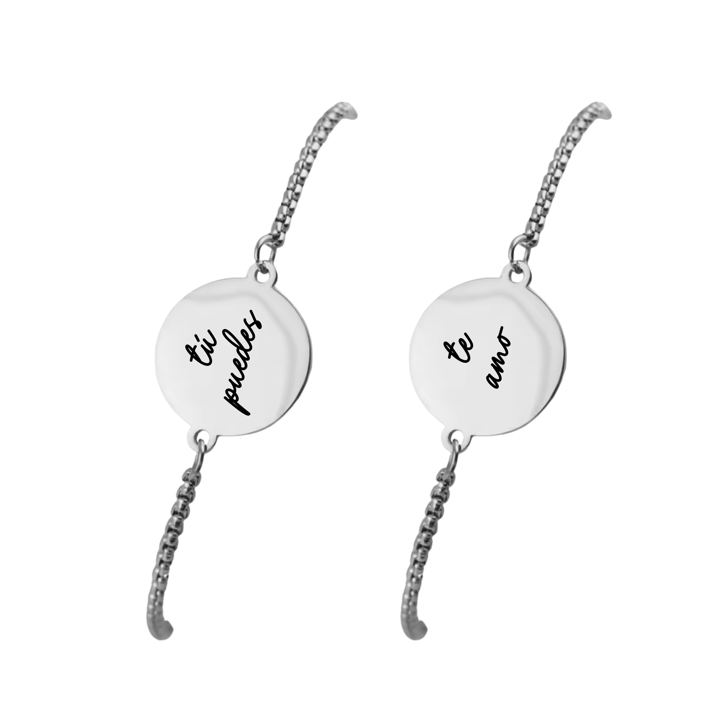 Pulsera grabada silver