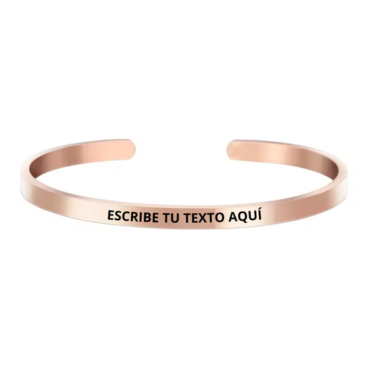 Esclava Rose Gold Personalizada 6mm