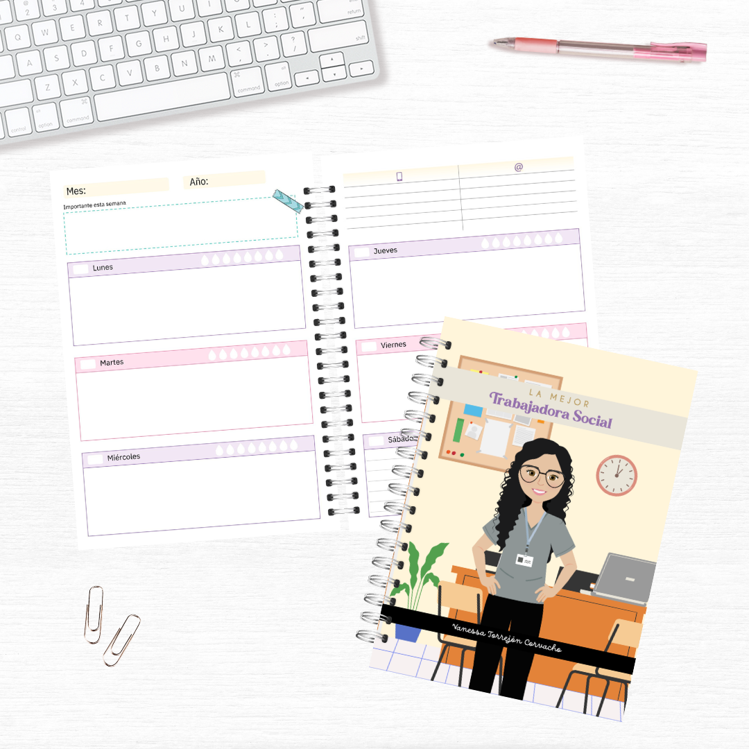 Agenda Trabajadora Social (con traje clínico)