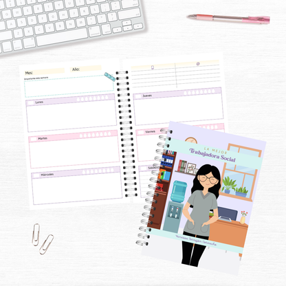 Agenda Trabajadora Social (con traje clínico) II