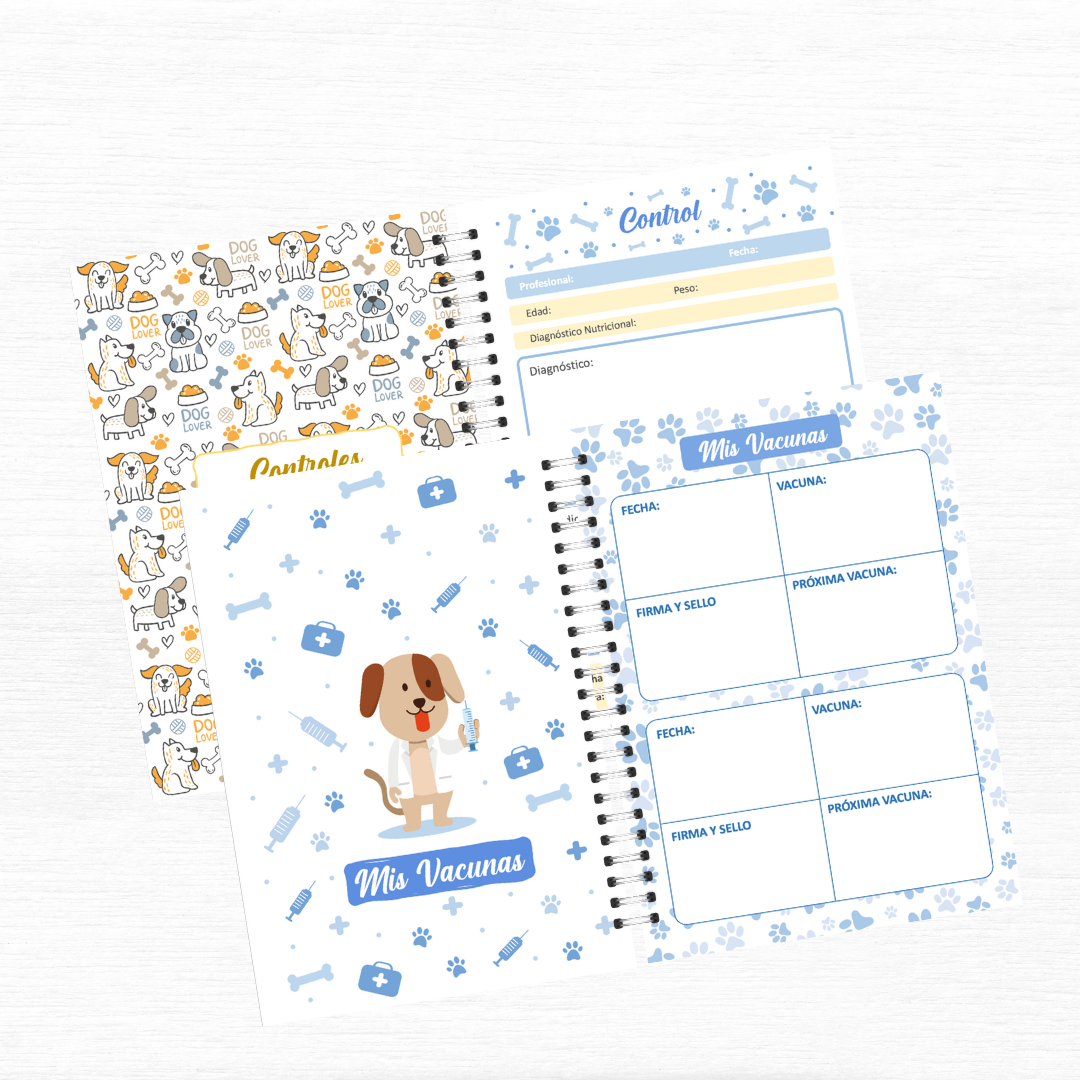 Carnet Veterinario Perrito con foto