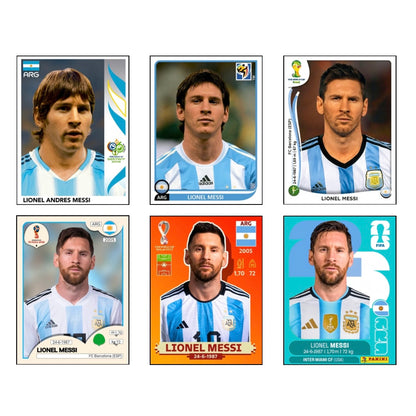 Cuadro Messi + láminas 🇦🇷🩵